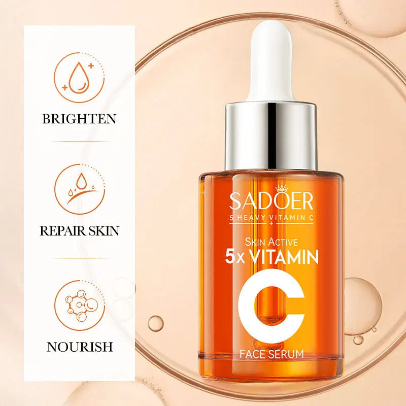 Vitamin C Hydrating Serum 5 Functions Facial Moisturizing Repair Essence Facial Shrink Pores Brightning Korean SkinCare Products NestNook