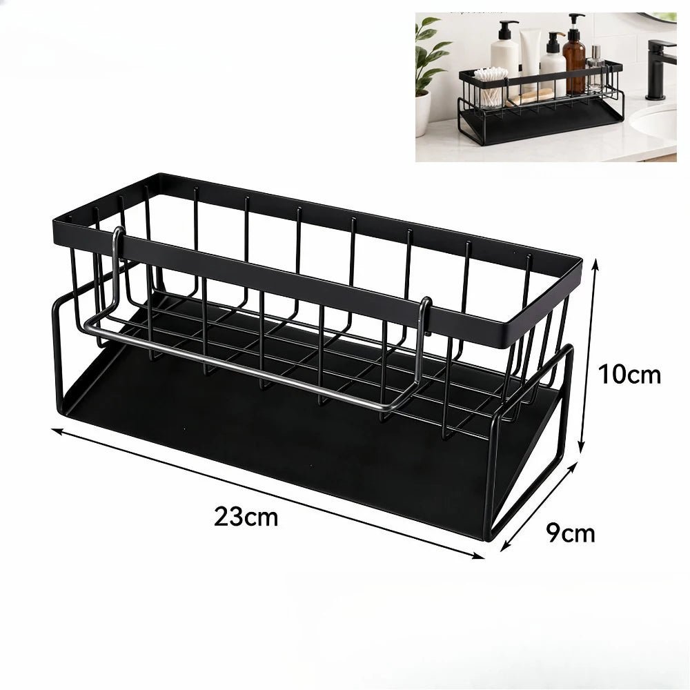 Kitchen Sink Drain Rack Sponge Storage Flexible Faucet Holder Soap Drainer Towel Rack Shelf Organizer Kitchen Accessories NestNook
