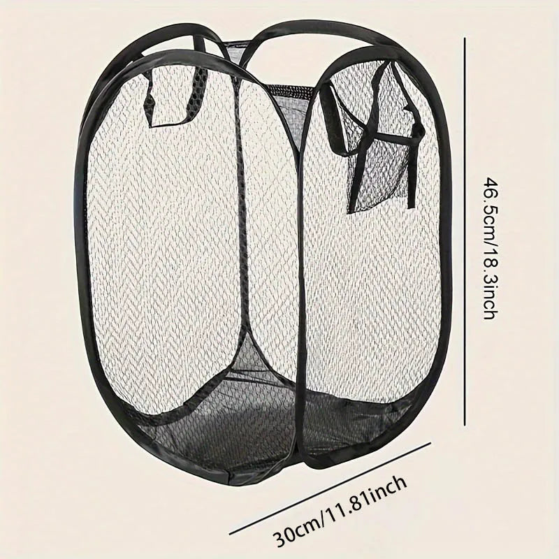 Collapsible Pop-up Mesh Laundry Basket NestNook