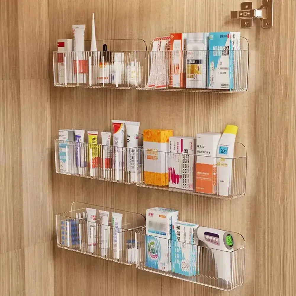 1 Piece - Multi Functional Wall Mounted Storage Box - Suitable for Storing Daily Medicines, Cosmetics, Lipstick, Etc NestNook