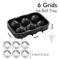 Ice Cube Tray Silicone Ice Ball Freezer Mold Square Ice Cube Maker with Lid 4/6/8 Grids for Whiskey Cocktail Coffee Accessories NestNook