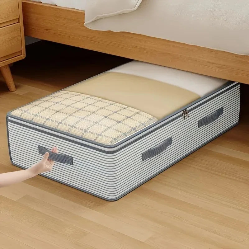 Large Capacity Under Bed Storage Bag – Non-Woven, Clear Window NestNook