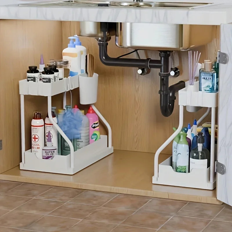 2-Tier Under-Sink Organizer Rack NestNook