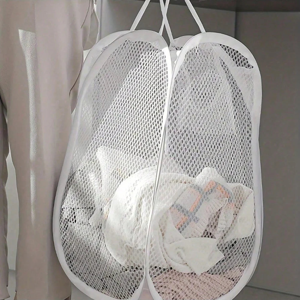 Collapsible Pop-up Mesh Laundry Basket NestNook