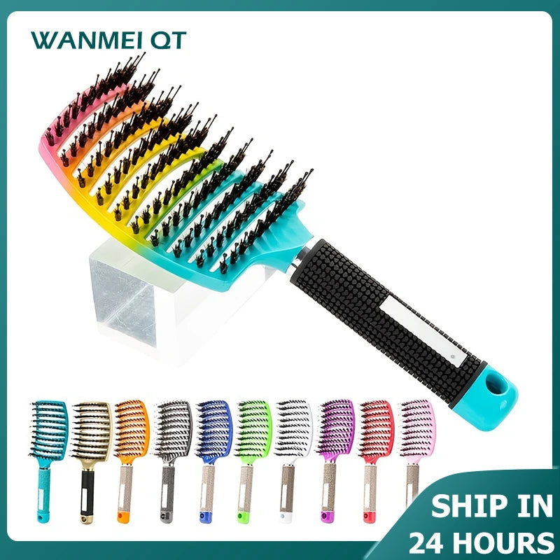 1pc Magic Scalp Massage Hair Brush for Women - Professional Detangling Tool for Wet Curly Hair - Hairdressing Tool NestNook